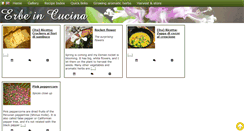 Desktop Screenshot of erbeincucina.it